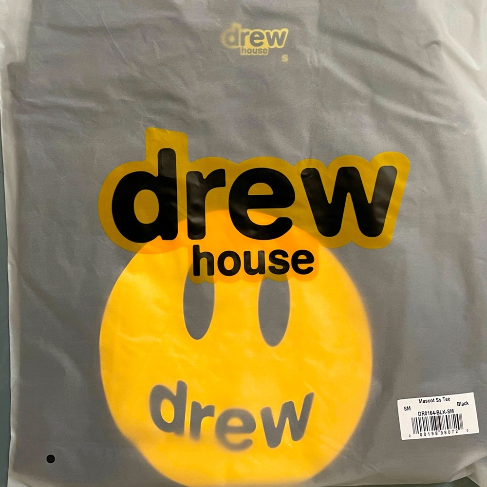 DREW HOUSE BLACK MASCOTS SS TEE NEW WITH TAGS AND ORIGINAL PACKAGE size small